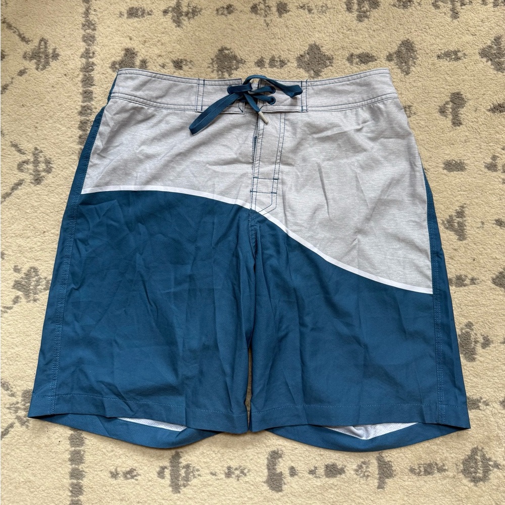 Men’s Blue and Gray Southern Tide Swim Trunks